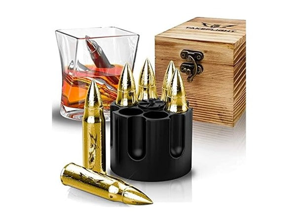 Metal Whiskey Stones 6 Count (Pack of 2)