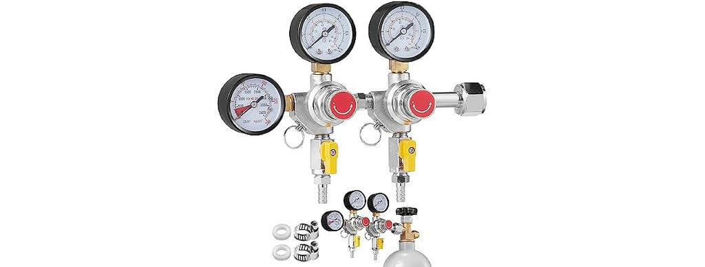 Triple Gauge Regulator, CO2 Regulator Gauge with
