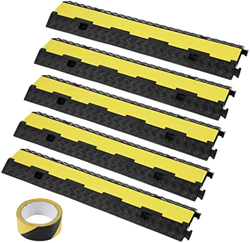 5-Piece Rubber Cable Guard, Dual Channel, 12000