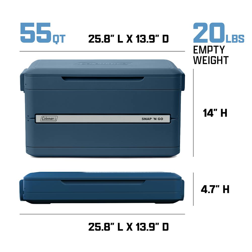 Snap 'N Go 55-Quart Collapsible Hard Cooler