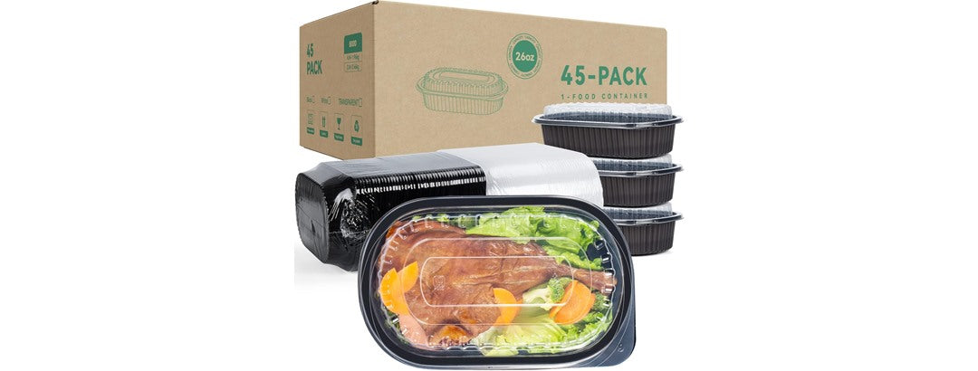 45 Pack Reusable To Go Food Containers