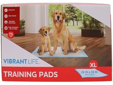 Vibrant Life XL Training Pads, 26" x 30", Sup