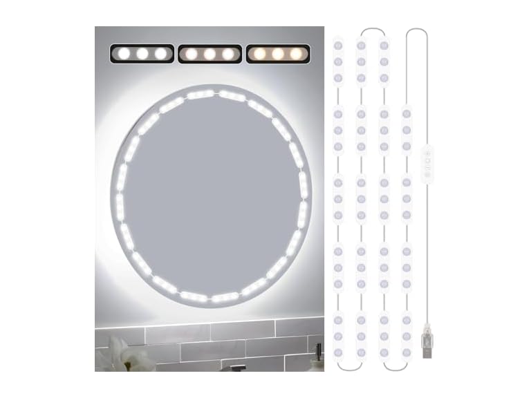 Bairth 20 Dimmable LED Vanity Lights for Mirror