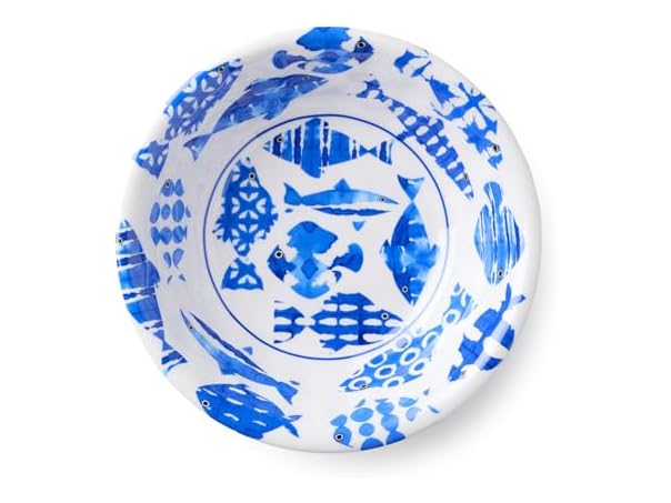 Fish Tale 7.5 Inch MELAMINE ALL PURPOSE BOWLS, SETof 6