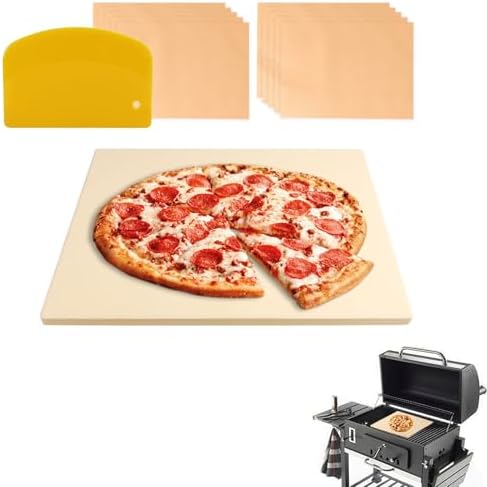 MAXTBEE 15x12 Inch Rectangle Pizza Stone