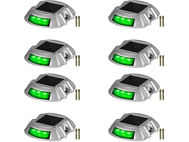Driveway Lights, 8-Pack Solar Driveway Lights