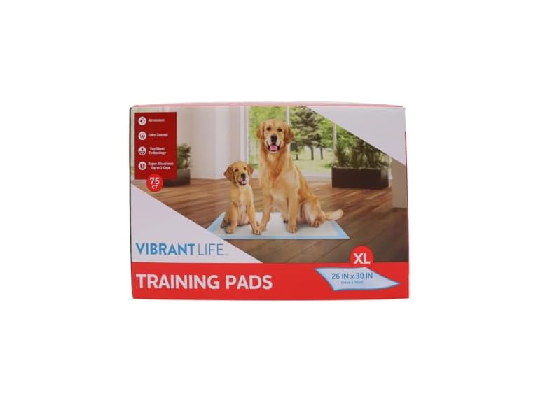 Vibrant Life XL Training Pads, 26" x 30", Sup