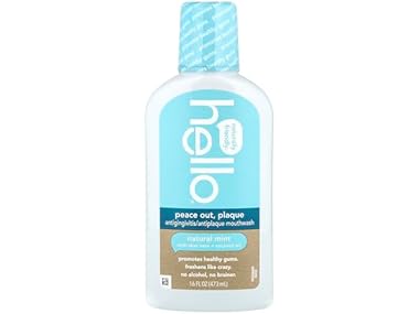 Hello Antigingivitis Mouthwash Natural Mint