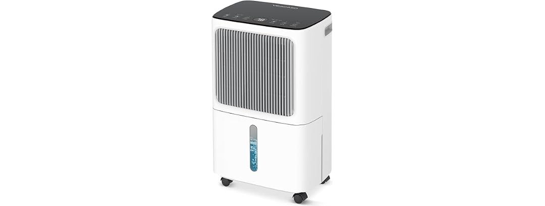 VEAGASO 34 Pint Dehumidifier with Drain Hose