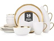Stone Lain Modern Porcelain 16pc Dinnerware