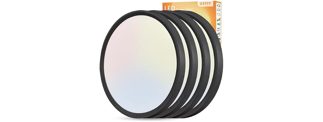 4-Pack Slim LED Ceiling Light 32W CCT