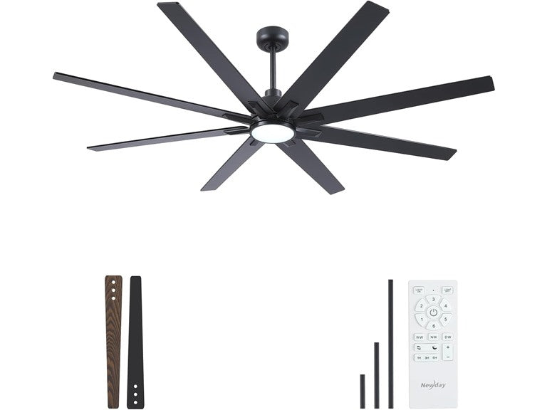 72 Inch Large Ceiling Fans With Lights