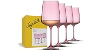 JoyJolt Sidney White Wine Glasses, Set of 4