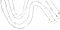 13.6' Christmas Wooden Garland Beads