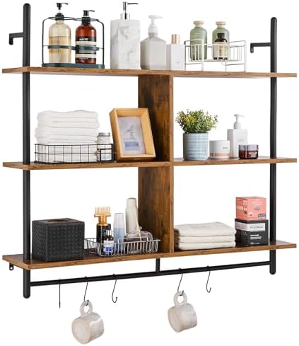 Industrial Pipe Shelf, 3 Tier 41.5x9.84in