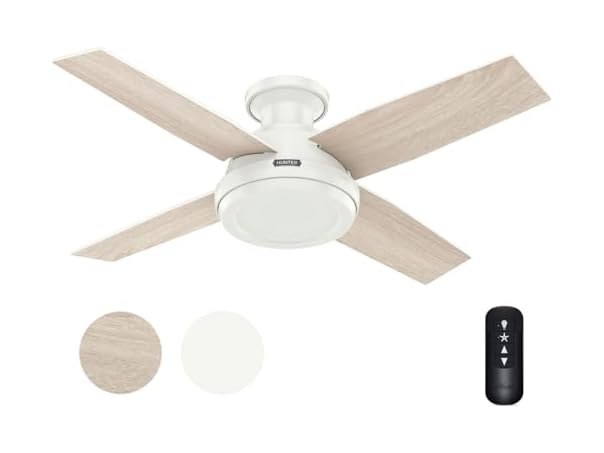 Hunter Fan 44" Fresh White w/ Remote