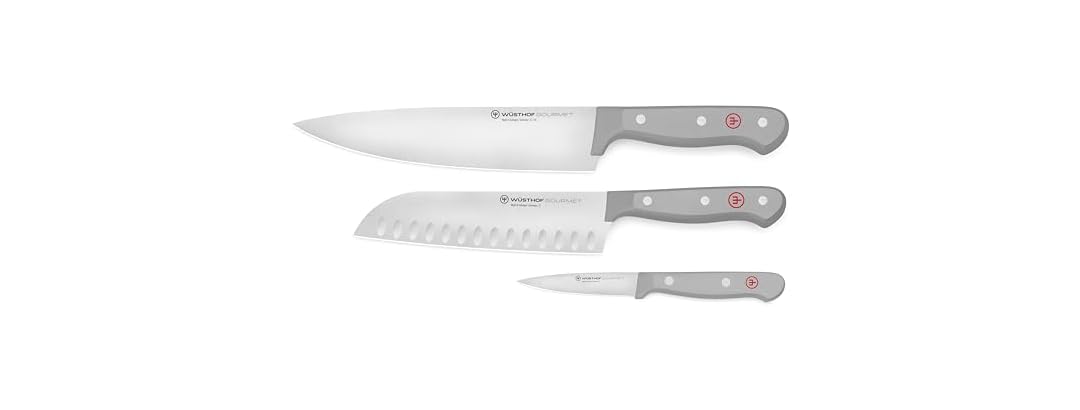 WUSTHOF Gourmet Grey 3-Pc Prep Set