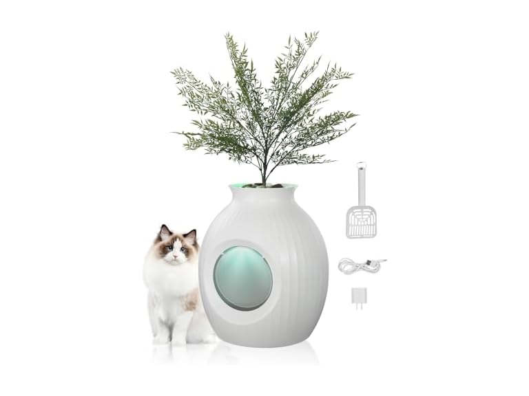 VEVOR Plant Cat Litter Box, Smart Odor