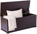 Basicwise Wooden End of Bed Storage Chest Brown