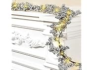 6ft Berry String Lighted Plastic Garland