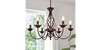 VerRon 6-Light Farmhouse Candle Chandelier