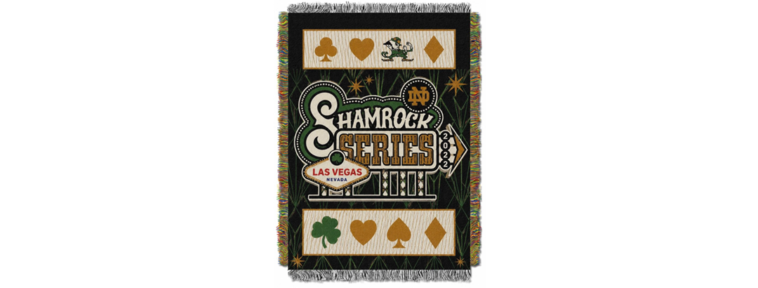 Notre Dame Shamrock Series Blanket