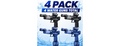 Electric Water Gun w/ LED Lights 4-Pack