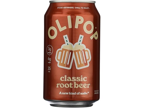 OLIPOP Classic Root Beer Prebiotic Soda