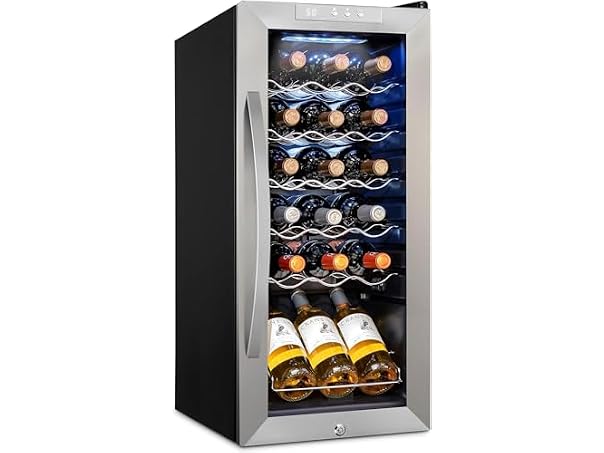 Schmecke 18 Bottle Compressor Wine Cooler Refrigerator w/Lock