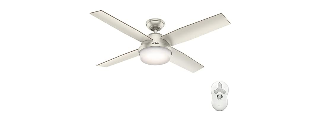 Hunter Fan 52" Contemporary Matte Nickel I/O