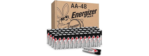 (48 Batteries) Energizer MAX AA Alkaline Batteries