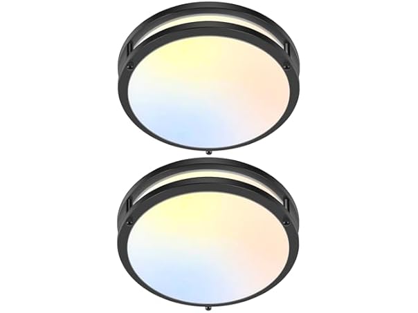 GoBright 2-Pack 10" Bathroom Light Fixture Ceiling Mount