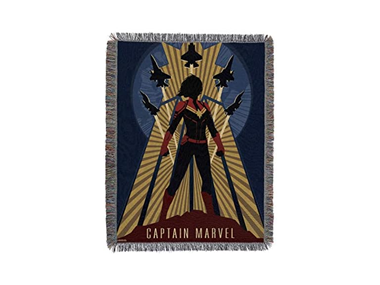 Captain Marvel Woven Tapestry Blanket