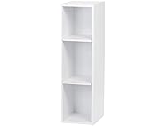 IRIS USA 3-Tier Cubby Storage Bookshelf with Adjustable Shelves