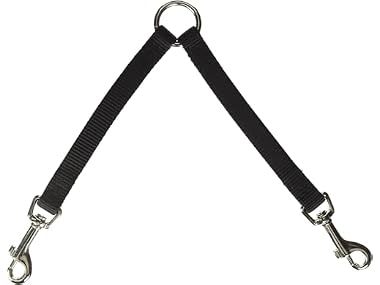 Hamilton Coupler for Two Walking Dogs, Black