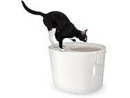 Iris Ohyama, Plastic Litter Box with Top Entr