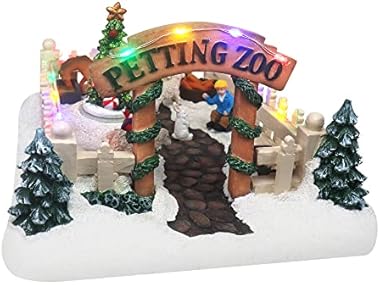 Top Treasures Christmas Village Petting Zoo