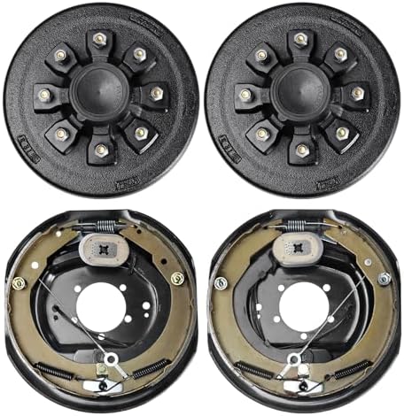 Trailer Hub Drum Kits 8 on 6.5" B.C. with 12"
