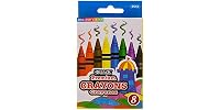 BAZIC 8-Color Premium Crayons Case of 24