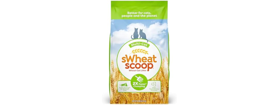 sWheat Scoop Natural Wheat Multi-Cat Litter
