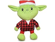 STAR WARS Holiday Yoda Santa Plush Dog Toy
