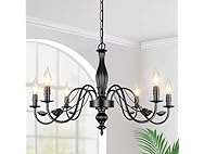 VerRon 29" Black Chandelier for Dining Room