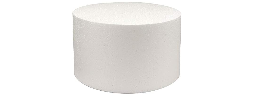 BakeDeco Round Cake Dummy, Styrene