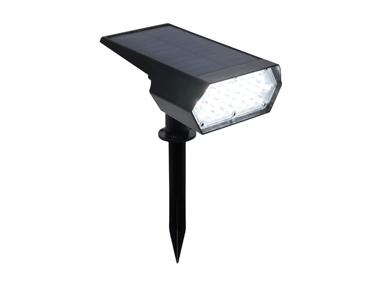 Alpine Corporation 11" Tall Outdoor Solar Pathway Spotlight