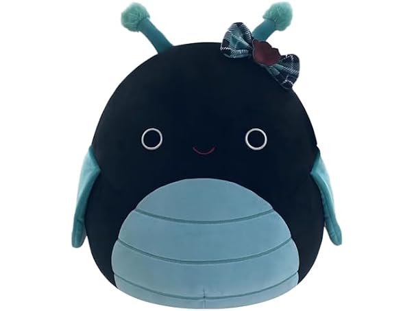 Squishmallows Original 14in Celie The Teal and Black Grasshopper