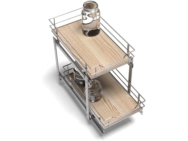 2-Tier Pull Out Cabinet Organizer