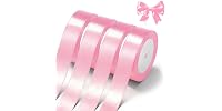 Pink Satin Ribbon 1" x 4 Rolls