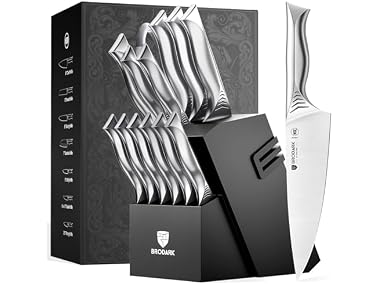 BRODARK 15-Piece Knife Block Set