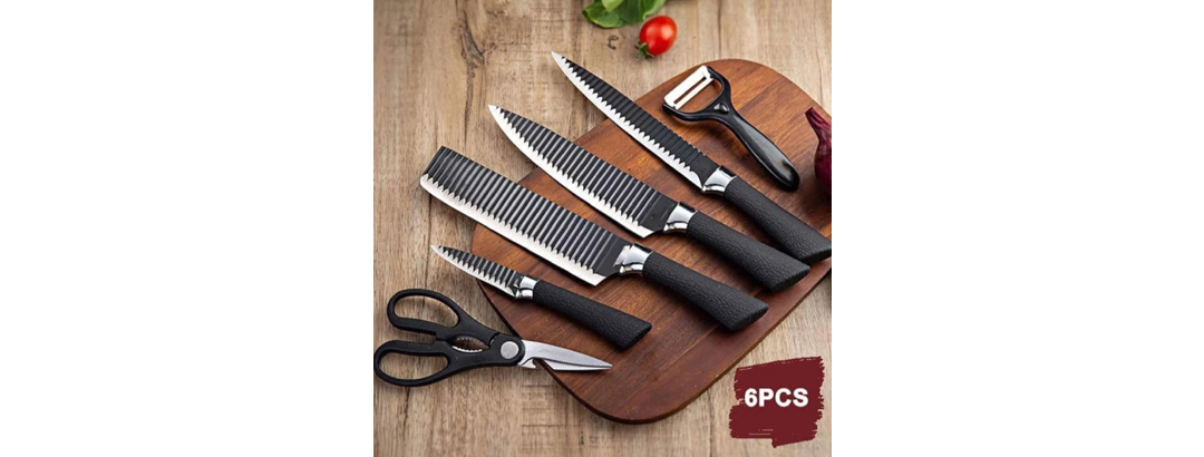 6-Piece Non-Stick Culinary Knife Set