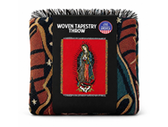 Virgin Guadalupe Woven Tapestry Blanket